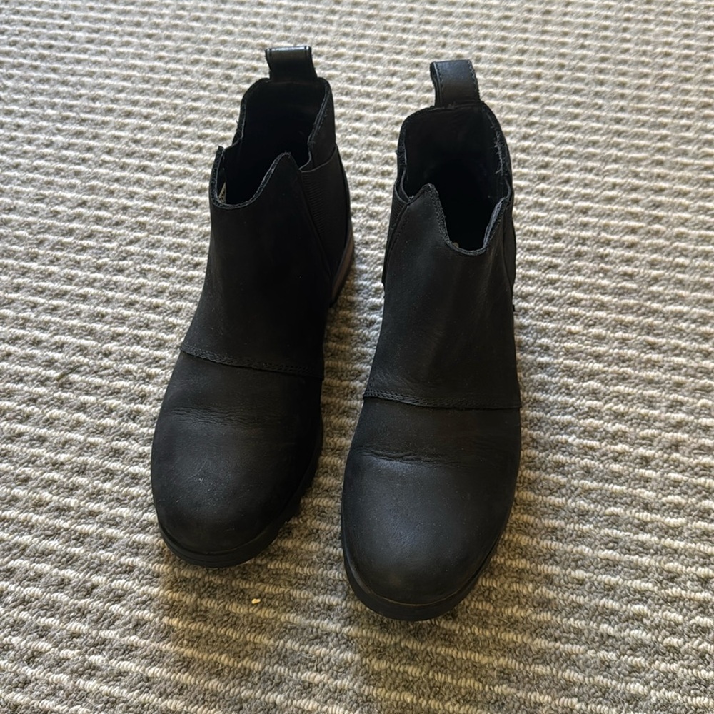 Sorrel boots.